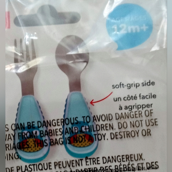 🦋 Skip Hop Zootensils Spoon & Fork Set - Cute Butterfly Motif  🦋 - Picture 8 of 8